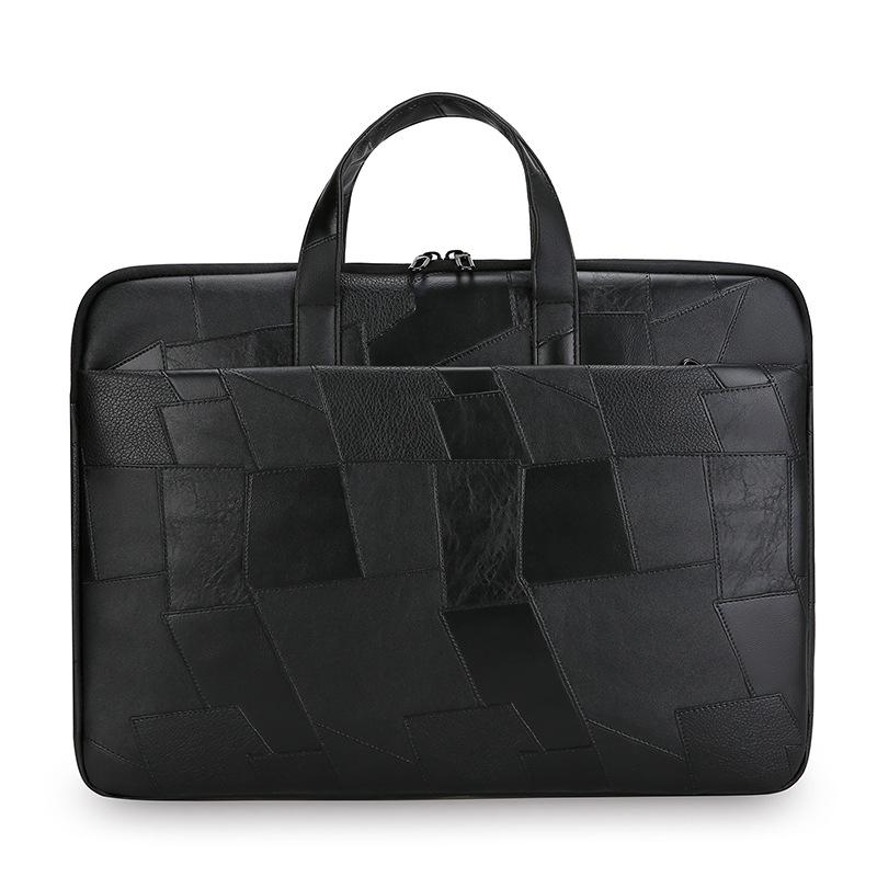 

Solid Color Simple Business Computer Bag Inline Bag Laptop Handbag one size fits all чёрный