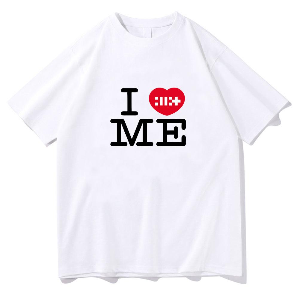 ILLIT I Heart Me T Shirts ILLIT Girl Band T-shirt Summer Cotton Women Men Tee Graphic Printing Fashion Top High Quality Clothes