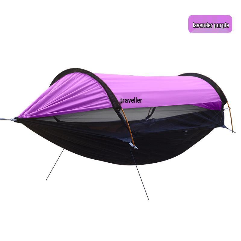 Traveler Anti-Tip Outdoor Hammock with Detachable Mosquito Net