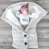Cozy Autumn & Winter Baby Stroller Sleeping Bag - Wool Knit, Button Design, Plus Velvet, Thick & Warm.