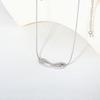 Minimalist Fashion Irregular Pendant Necklace Stainless Steel Daily Gentle Wear INS Jewelry for Girls Accessories Birthday Gift