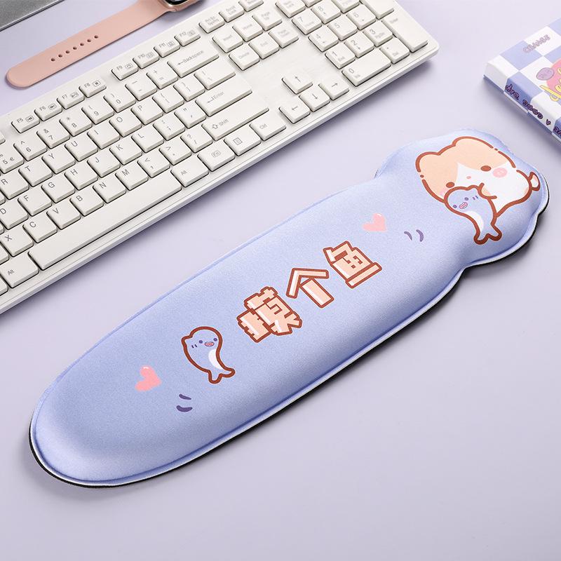 High-Value Cute Non-Slip Mouse Pad with Thickened 3D Wrist Rest Pillow - Office Hand Support