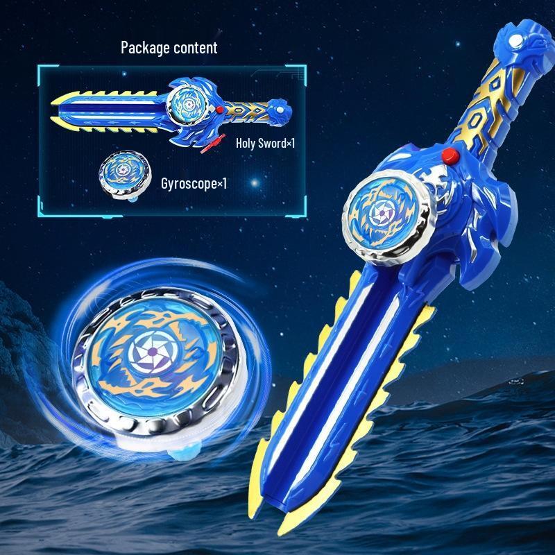 Gureide Luminous Spinning Top & Flashing Sword Set