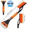 Extendable Snow Brush & Ice Scraper for Car/SUV - Lightweight, Foam Handle, All-in-One Winter Tool.