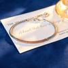 Douyin Pavé Set Smile Bracelet Bangle - Exquisite Fashion Jewelry for Women