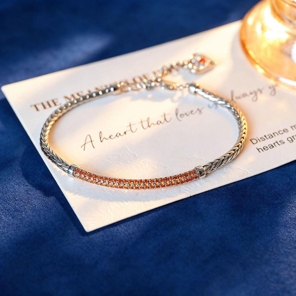 Douyin Pavé Set Smile Bracelet Bangle - Exquisite Fashion Jewelry for Women