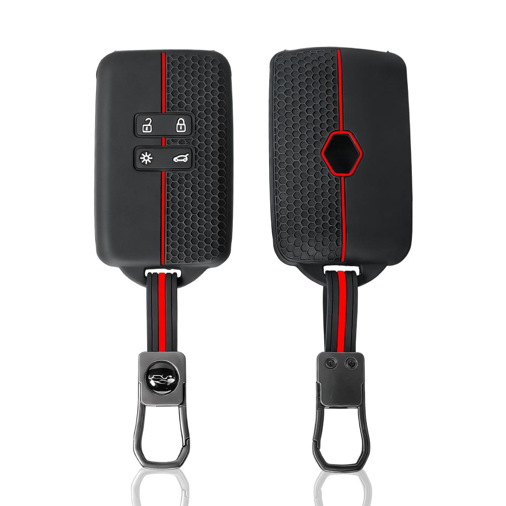 Silicone for Renault Captur Koleos Kadjar Arkana Megane Dacia Duster Sandero Stepway Smart Remote Control Car Key Case Cover Fob
