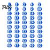 Pencil Identification System 1-20/1-30/1-50 Numbered Toppers, Reusable Classroom Labels Topper for Teachers, Tracking Markers School Organization