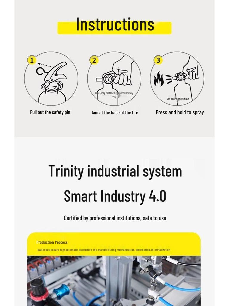 2025 Dry Powder Fire Extinguisher Set: 2 Handheld 4kg Units for Commercial Use (3/5/8kg Options Available)