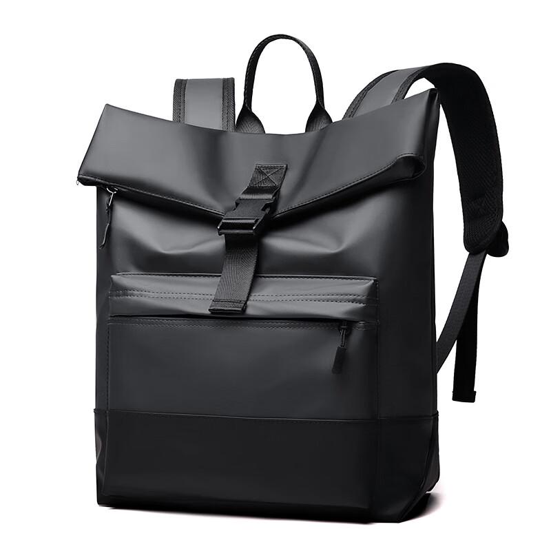 Men's Spliced Waterproof Laptop Backpack