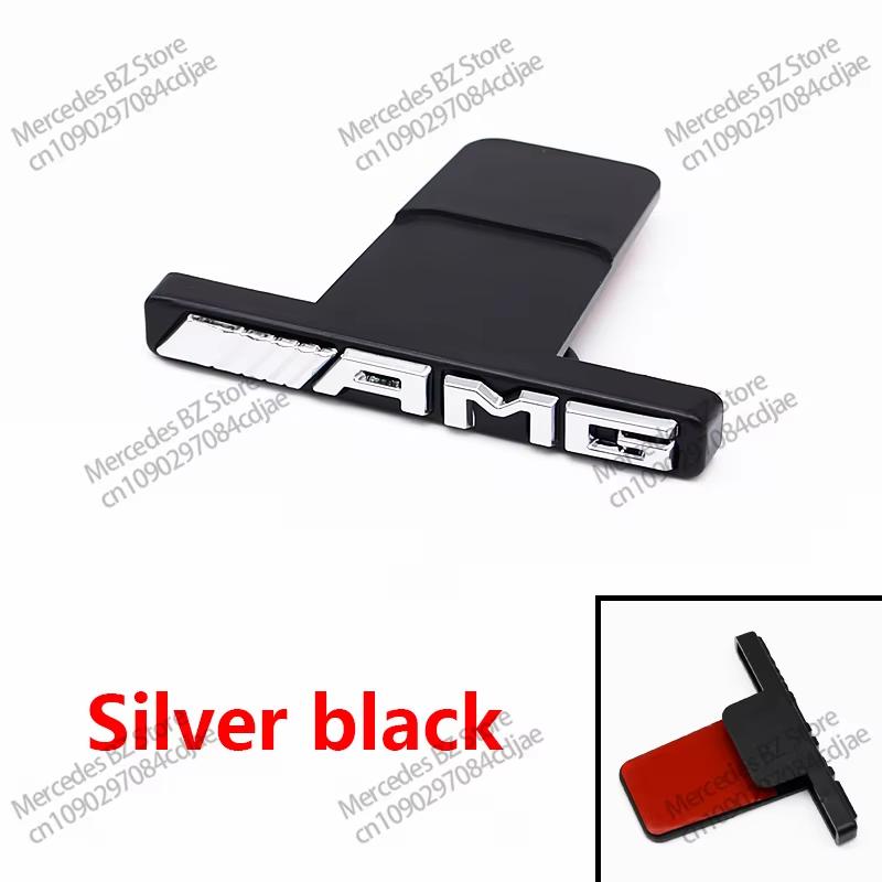 3D ABS AMG Logo Auto Front Grille Badge Emblem Sticker For Mercedes Benz W204 W205 W212 W213 W176 W177 Premium Styling Accessory