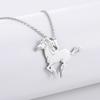 Dreamtimes Horse Necklaces Horse Pendant Necklace Stainless Steel Necklace Horse Chain Fashion Jewelry Women Christmas Gift