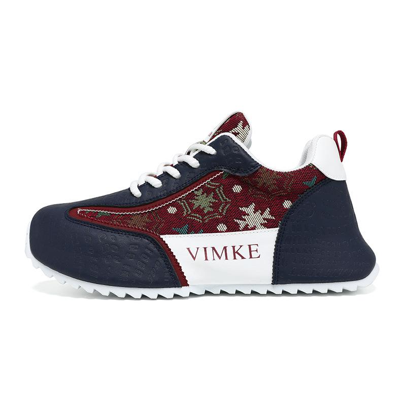 Fashion New Men's Breathable Sneakers Color blocked Lace up Large 39-48 Casual Shoes Thick soled Tall Running Shoes Zapatos para hombres