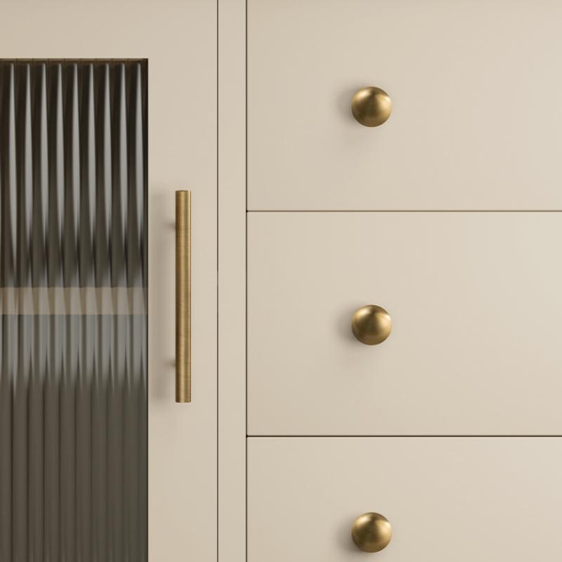 Antiek Messing Trekker, Massief Messing Vintage en Mid-Century Modern Handvat voor Kast, Kledingkast en Lade