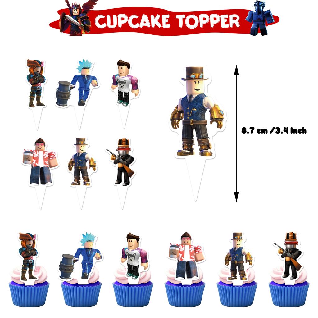 Roblox Birthday Party Decorations Supplie Celebration Disposable Tablecloth Cup Plate Baby Shower banner set Entertaining Play Safe Kid Friendly Fun