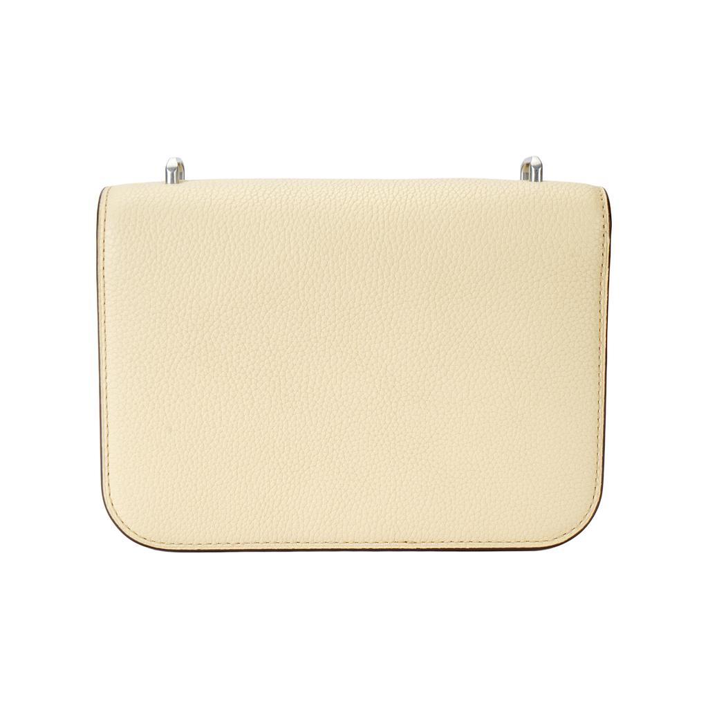 Tory Burch Eleanor Solid Double T Logo Flap Leather Crossbody Shoulder Bag Small Women Bags Yellow 155671-700
