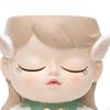 Elf Girl Flower Pot Plant Bud Vase with Drainage Hole Cartoon Resin Planters Bonsai for Living
