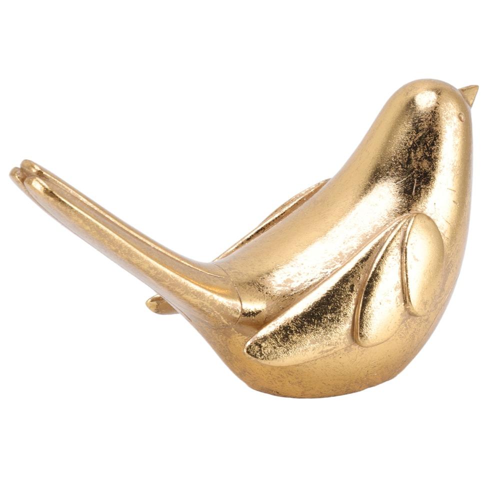 Resin Gold Bird Tabletop Decorative Ornament  TV Cabinet Desktop Decor