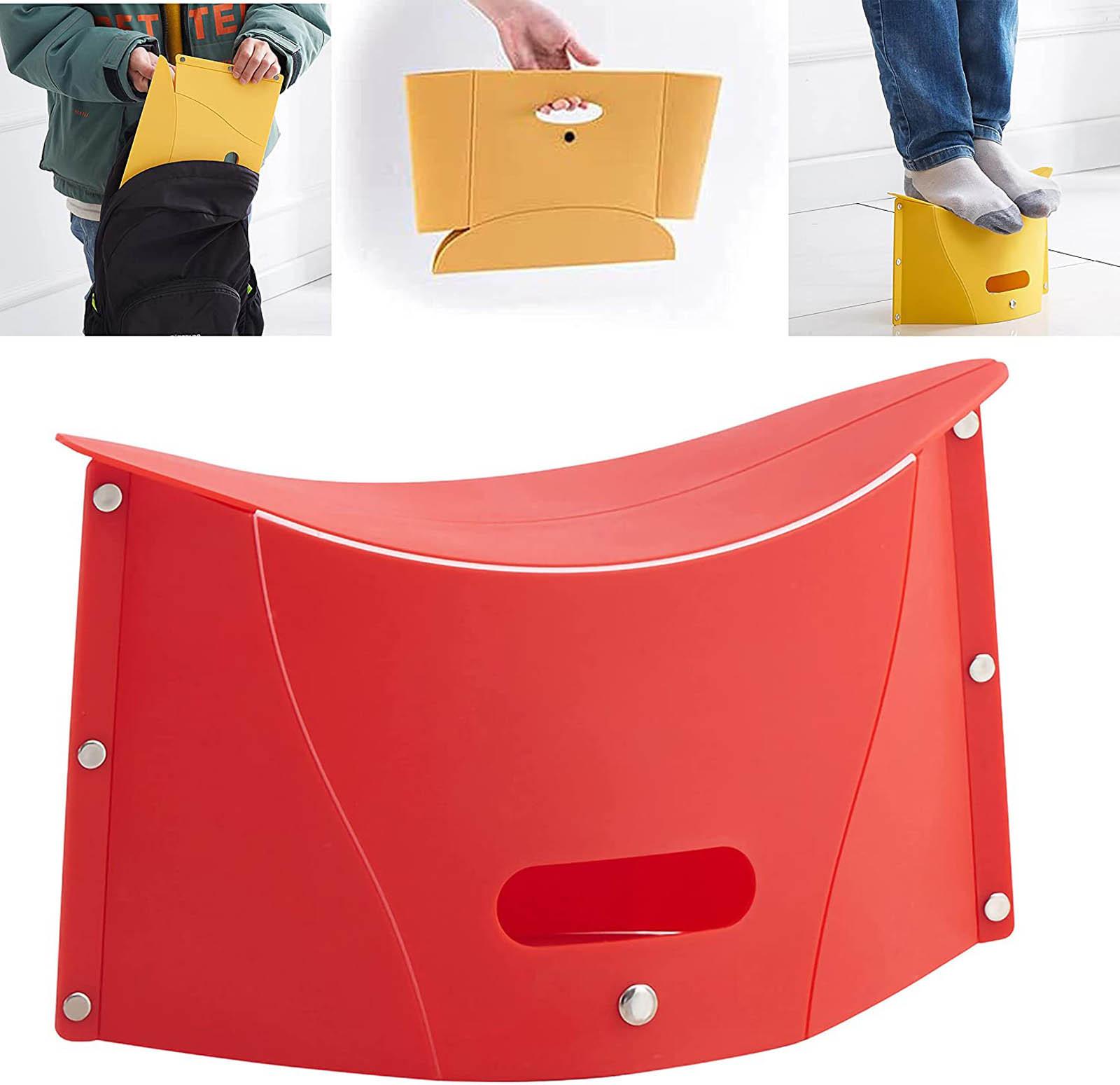 Card Folding Stool Outdoor Camping Fishing Multifunctional Portable Carrying Basket Folding Stool Portable Plastic Stool One Size