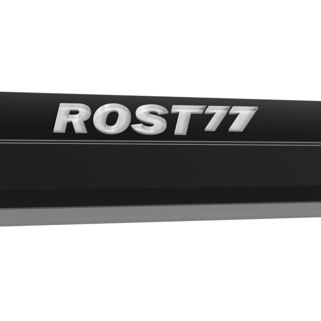 Cuesoul ROST 77 Transparent Set of Clear Black Flights with White Size Small One-Piece Flights, Standard, 3, Logo, (CS-77-XB1T-S)