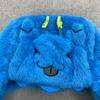 Cartoon Embroidery Windproof Double-Layered Cotton Insulated Coral Fleece Lei Feng Hat for Autumn/Winter Outdoor Ear Flap