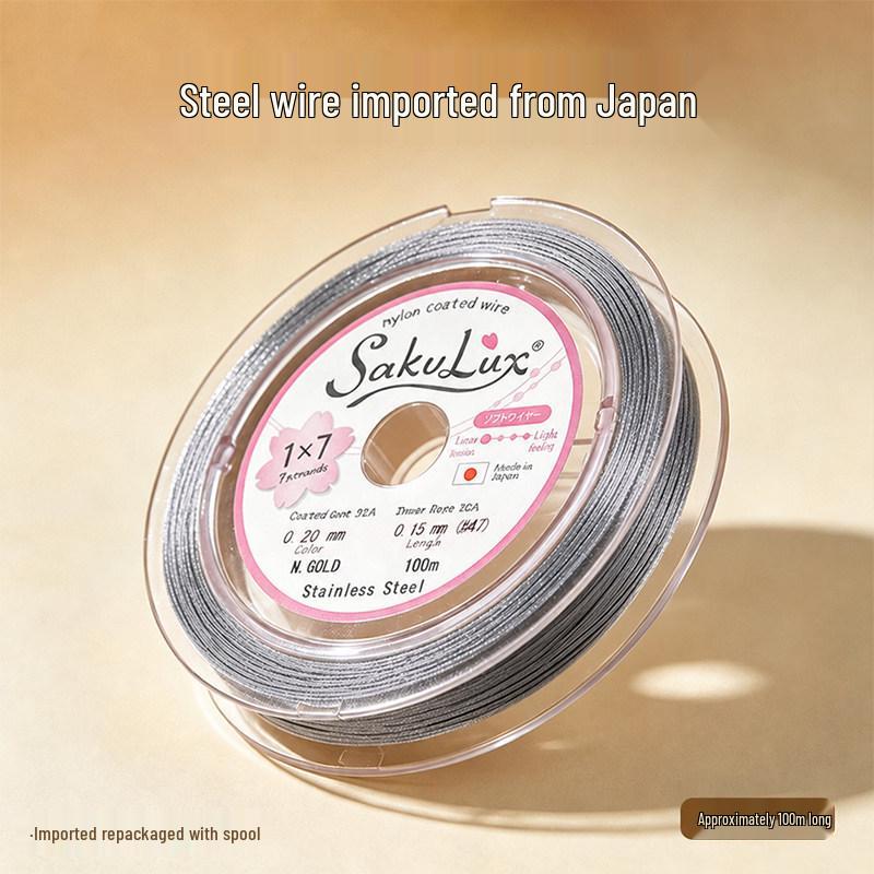 Ultra-Fine Steel Wire & Soft Thread for Pearl Necklace and Bead Bracelet DIY