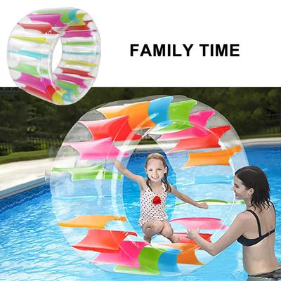 Colorful Inflatable Water Wheel Pool Float Waterproof PVC Giant Roller Float Summer Children Swimming Pools Toy