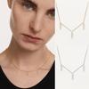 PD S925 Silver Minimalist Clavicle Necklace: Light Luxury Autumn/Winter Fashion for Women