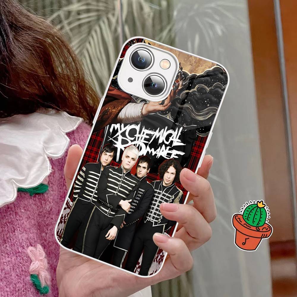 

Rock Band M-My C-Chemical R-Romance Tempered Glass For Iphone 14 13 12 11 Pro Mini XS MAX 14Plus X XS XR Fundas iphone 11