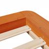 Vidaxl Bed Frame Without Mattress, Waxed Brown, 90X200 Cm, Solid Pine