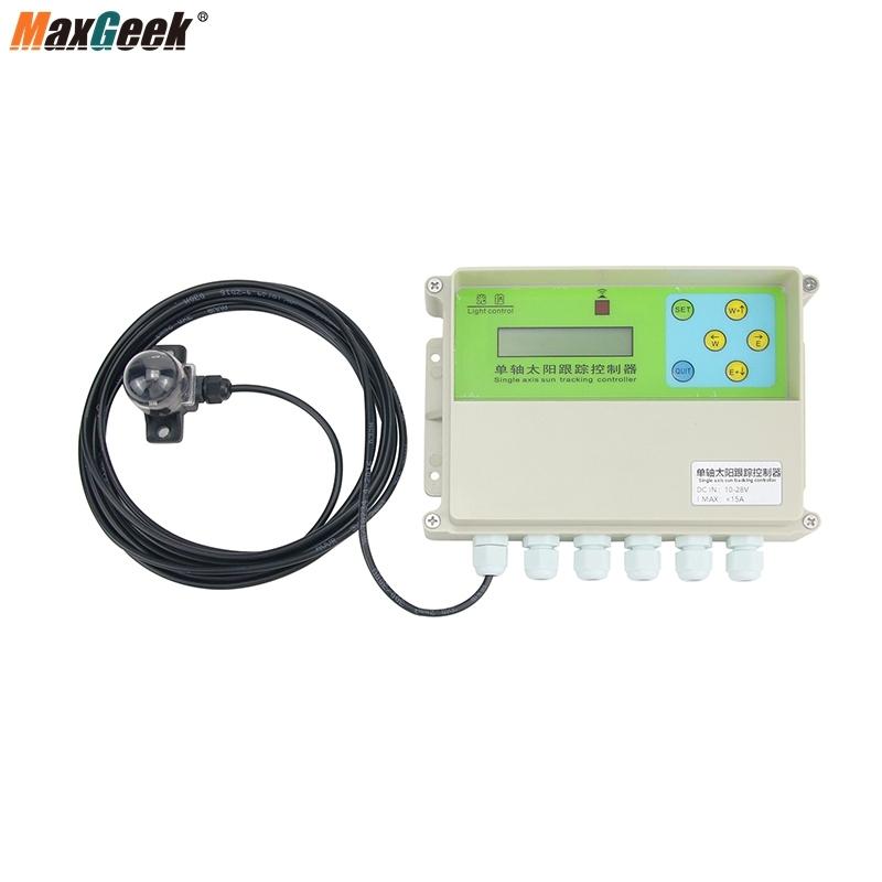 Maxgeek 12-24V XMYC-1 Single Axis Solar Tracker Controller With Optional Wind Speed Sensor Remote Control For Tracking The Sun
