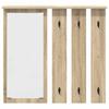 Wall Mounted Coat Rack in Sonoma Oak 84 x 10 x 80 cm