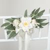 1pc Wedding Car Rearview Mirror Decoration Flower Eucalyptus Wedding Chair Back Flower Green Plants Floral for Ceremony Decor