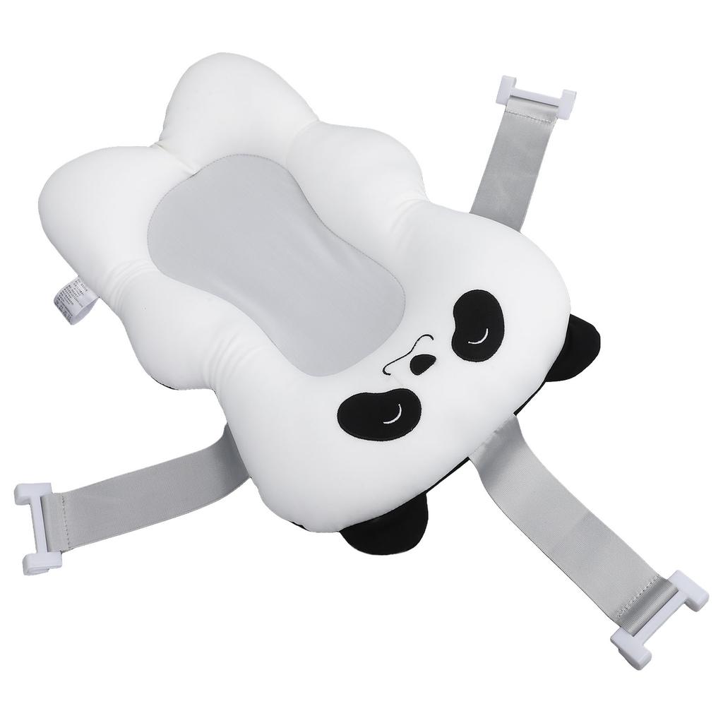 Perna Universală de Baie pentru Bebeluși cu Suport în 3 Puncte, Perna de Baie Plină cu Aer pentru Nou-născuți, Covoraș Suport