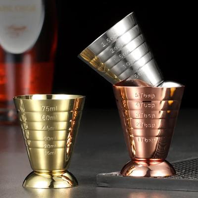 Cocktail Bar Jigger Stainless Steel Measuring Cup 3 In 1 Jigger for Drinks Liquor Whiskey Home Bar Accessories Bartender Tools