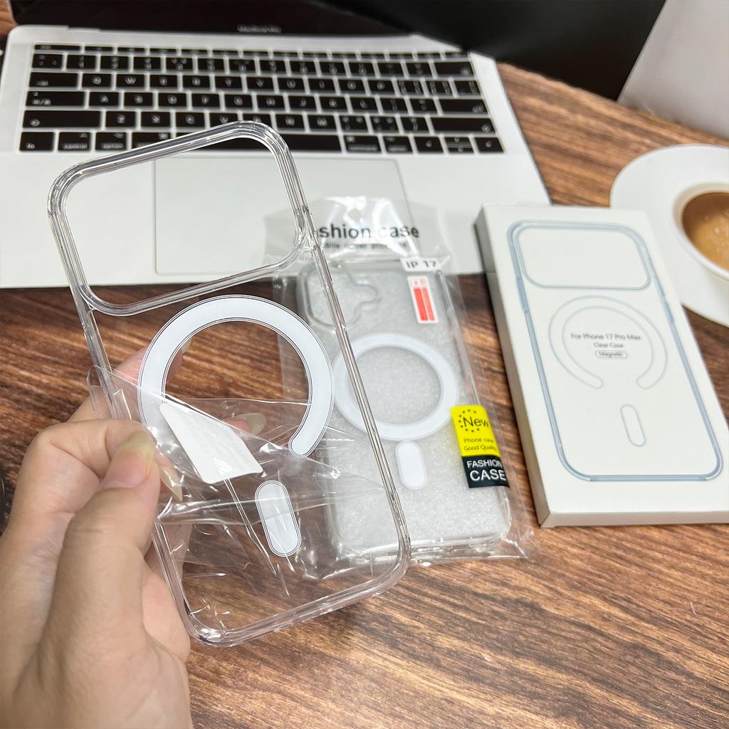 Clear Case for Magsafe Mag Safe iPhone 17 Pro Max Air 16E 16 Plus 15 14 13 Mini 12 11 7 8 Xs Max Xr Se Magnetic Shockproof Phone Cover Accessories