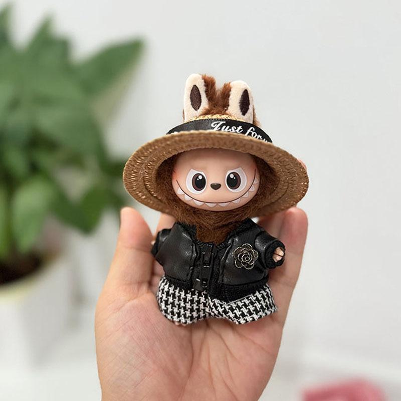 Mini Version 4.0 Vinyl Face Plush Blind Box Doll Clothes Christmas Set Small Nose Gaga Heart Bottom Password