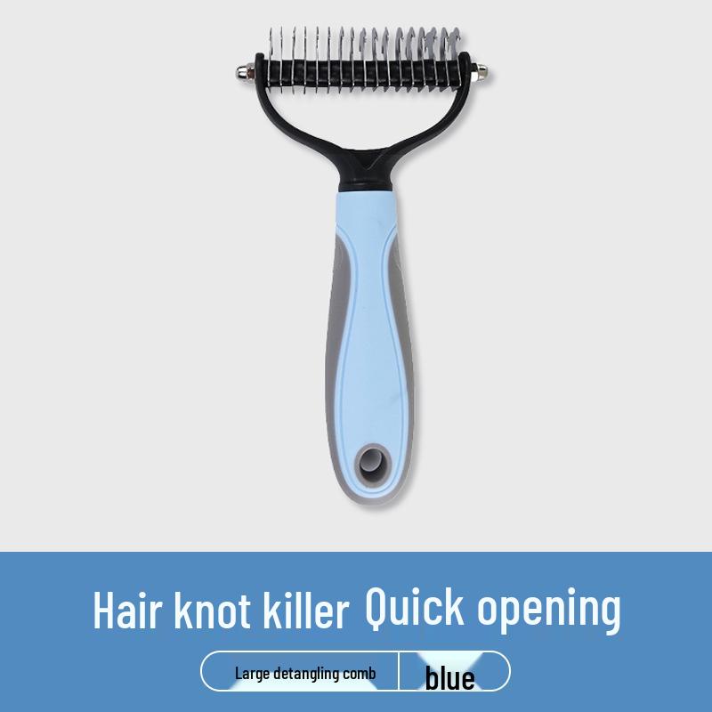 Pet De-Shedding Comb & Bath Brush for Cats and Dogs