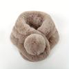 New Polyester Imitation Rabbit Fur Windproof Scarf for Women Winter Thickened Plush Warm Custom Scarf