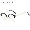 Veithdia Unisex Fashion Women Glasses Frame Men Eyeglasses Frame Vintage Clear Lens Glasses 1230