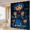 Anime Movie Coraline Shower Curtain - Water-Repellent And Leak-Resistant, Mold And Mildew Resistant For
