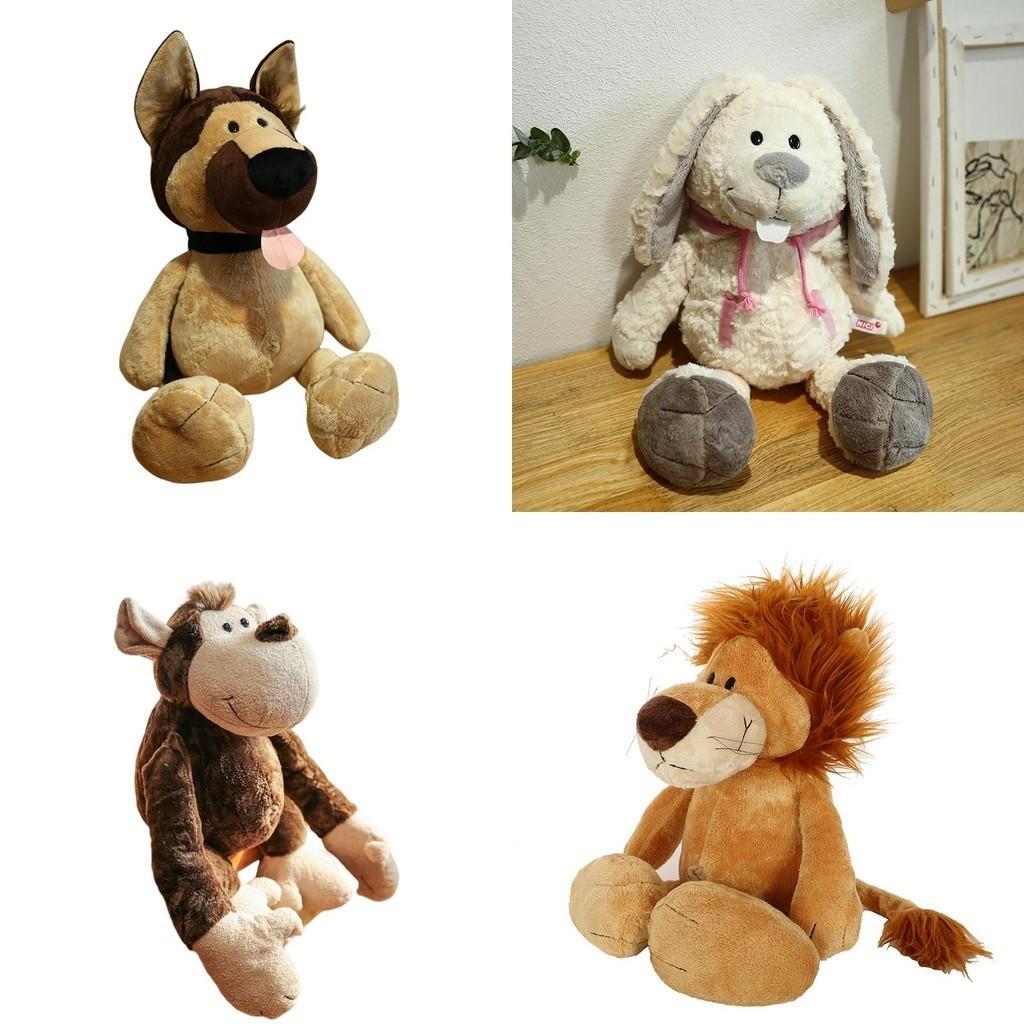 Wholesale Jungle Animal Plush Toy Cartoon Gorilla Lion Tiger Giraffe Stuffed Doll