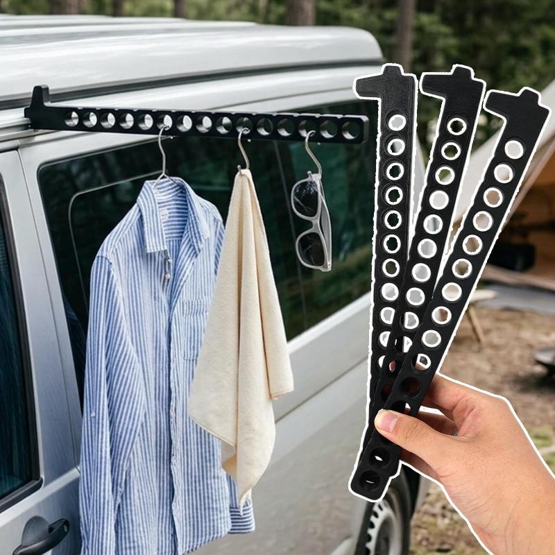 Portable Clothes Drying Rack Space Saving Multifunctional Laundry Storage Hanger for RV Caravan Camper Van Home Bathroom