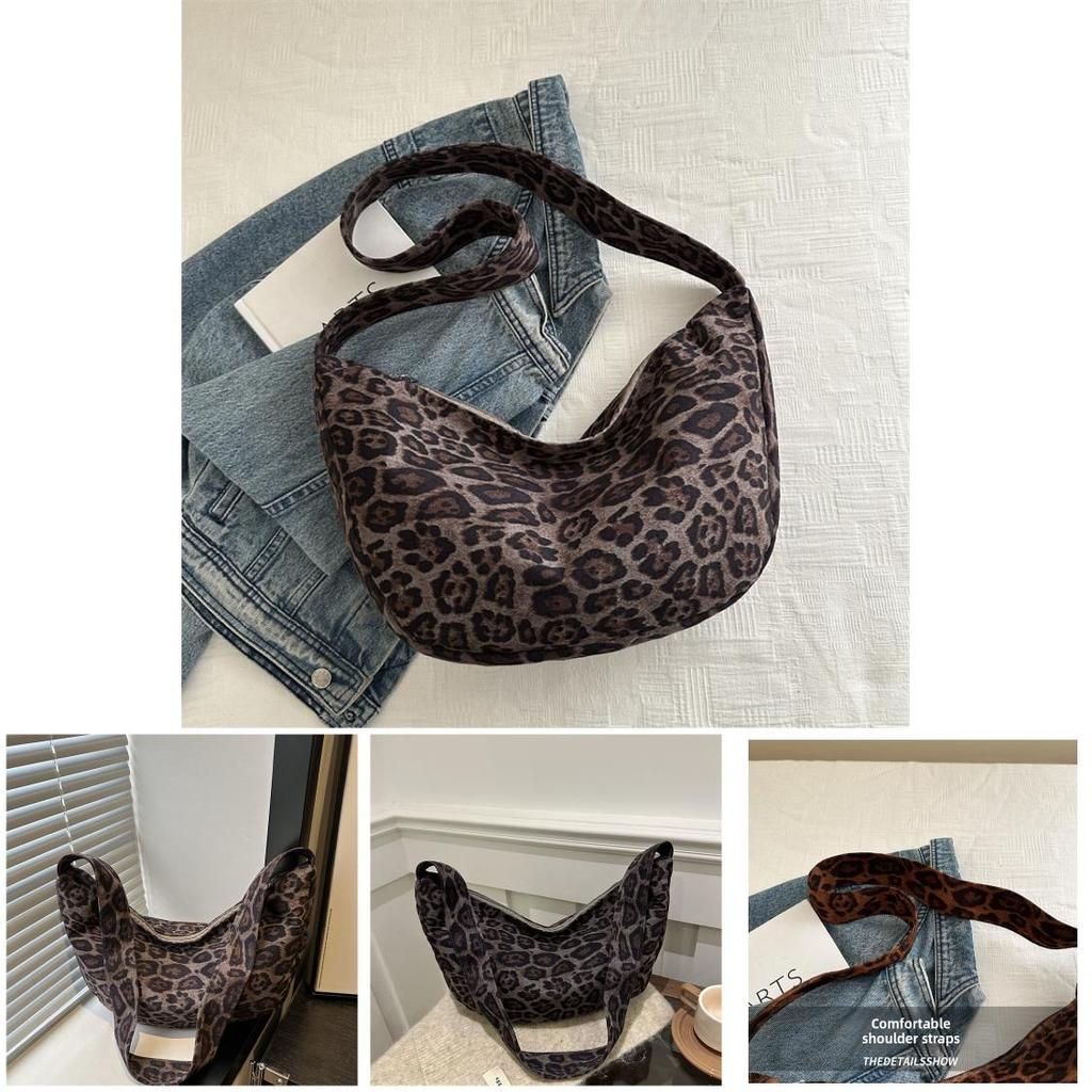 Urban Leopard Print Tote Bag With Zipper Closure For Daily Use
