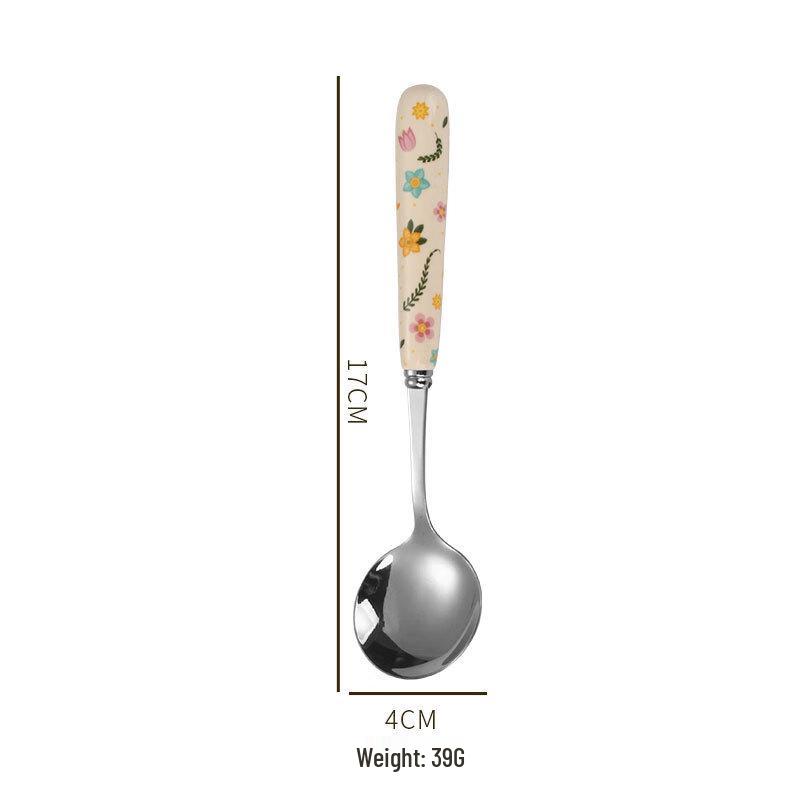 Wutuo Kids' Ceramic Handle Spoon Set