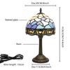 8-Inch Ocean Series Wave Lamp Vintage Creative Glass Shade Retro Wave Table Lamp Design for Home Decor
