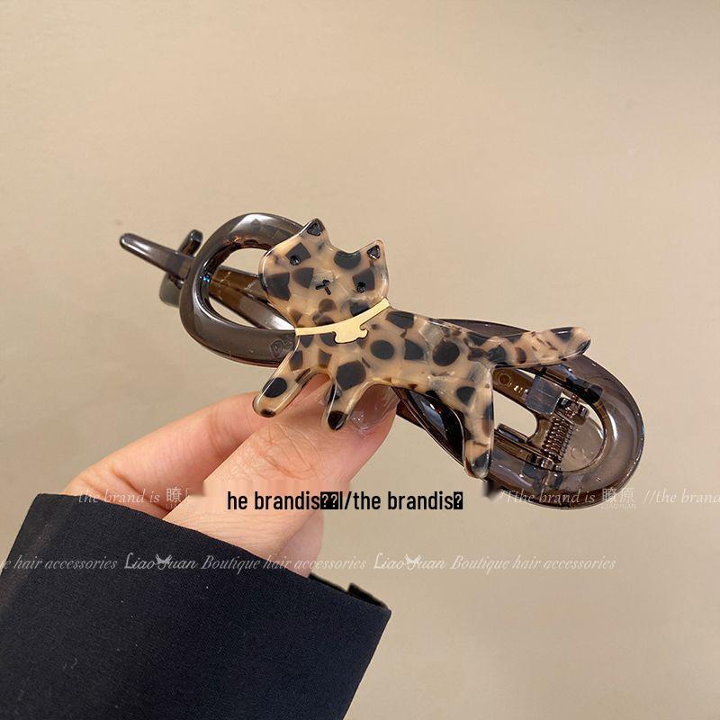 Large Temperament Claw Clip for Thick Hair - Simple, Elegant Shark Hairpin for Women