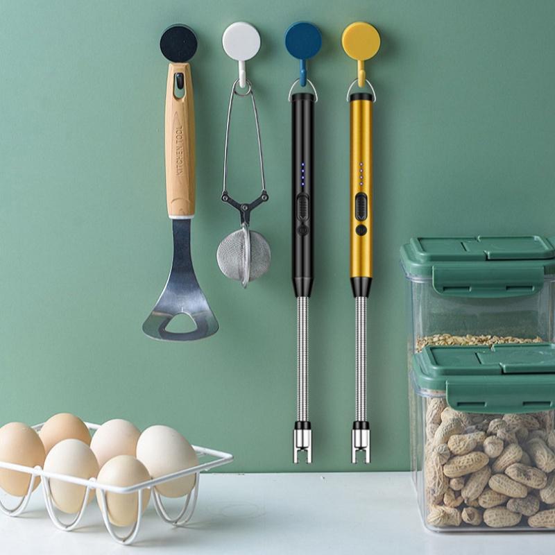 Brichetă electrică USB cu aprindere cu impulsuri, rezistentă la vânt, cu furtun din oțel fără sudură la 360°, pentru exterior, grătar, bucătărie, aprinzător, tip C, instrument