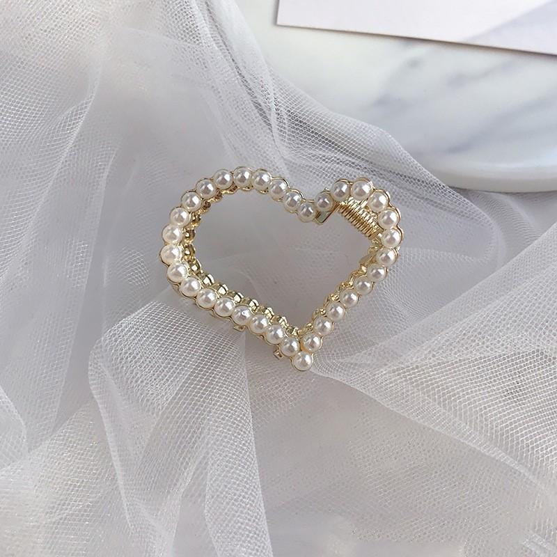 New Luxury Pearl Rhinestone Grab Clip South Korea Bangs Clip Hair Clip Hairpin Diamond Hairpin Hairpin Women Barrette Hair Claw
