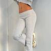American Street High Waist Solid Color Flare Leggings: Slimming, Foldover Waist Sweatpants